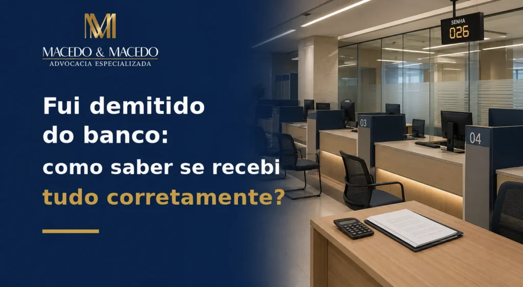 Fui demitido do banco: como saber se recebi tudo corretamente